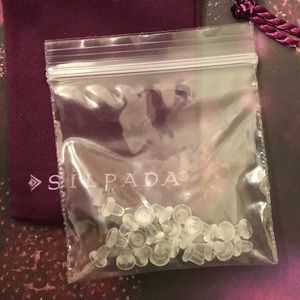 Silpada Bullet Rubber Earring Backs - Set of 12 NEW